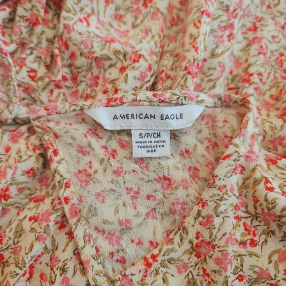 AEO American Eagle Breezy Spring Boho Tunic in Floral, Size Small, ECU - Picture 5 of 16